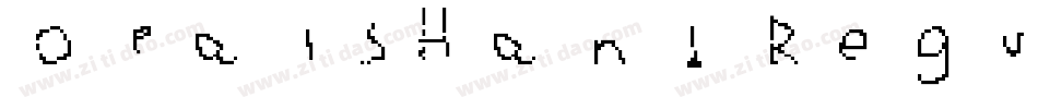 OpalsHand Regular字体转换